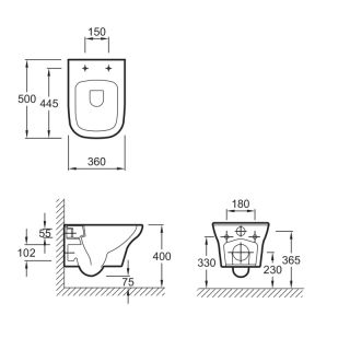Крышка биде Jacob Delafon VOX E20142-00